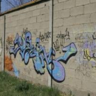 Pintadas en un muro de la ciudad de León