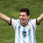 Leo Messi, con la selección argentina.