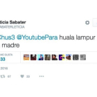 El tweet indonesio de Leticia Sabater