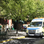 Miembros del Frente Solidario junto a Merayo y Macías en una de sus comparecencias.