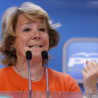 Esperanza Aguirre presidió ayer el Comité de Dirección del PP de Madrid.
