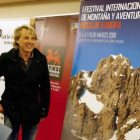 Jesús Calleja, la pasada semana en la presentación del Festival «Picos de Europa».
