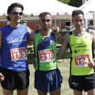 La Media Maratón del Dulce en Benavides contó con un plantel notable de participantes, entre ellos los que iban a conformar el podio: Zahraoui, Rabanal y Alberto. MARCIANO PÉREZ
