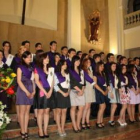 Los alumnos de segundo de bachiller del Colegio de La Asunción durante su graduación