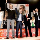 La alcaldesa de Albacete, Carmen Oliver, Zapatero, Barreda, Bono y Paco Pardo.
