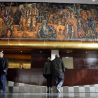 Mural de Vela Zanetti en el Hotel Conde Luna.