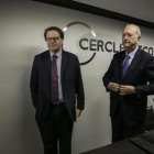 Juan José Brugera y Jordi Alberich, en el Círculo de Economía