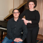 El pianista ponferradino Manuel Alejandre Prada y la soprano Patricia Rodríguez Rico.