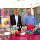 El alcalde, José Miguel Palazuelo y el edil de Ferias, Tomás Gallego, durante la presentación.