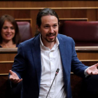 El vicepresidente segundo del Gobierno y líder de Unidas Podemos, Pablo Iglesias, en una imagen de archivo. CHEMA MOYA