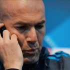 Zidane, durante la rueda de prensa previa al encuentro ante el Manchester City.