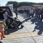 Los mineros durante la penúltima etapa entre Hospital y Villadangos