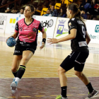 Soraya García, durante un partido del Cleba en el Palacio. MARCIANO