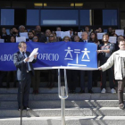 En marzo los abogados leoneses del turno de oficio protagonizaron una protesta.