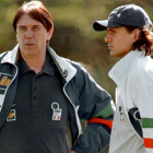 Cesare Maldini junto a su hijo Paolo.