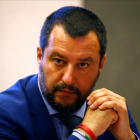 El ministro del Interior italiano y secretario de la Liga ultraderechista, Matteo Salvini. /