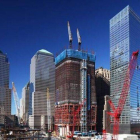 Construcción del edificio One World Trade Center, en la zona cero.