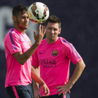 Neymar y Messi ya velan armas para visitar el Bernabéu y medirse al Madrid.