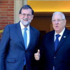 Mariano Rajoy, junto al presidente de Israel, Reuvén Rivlin, el martes en la Moncloa.