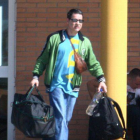 El etarra Antonio Troitiño, a su salida de la cárcel en abril del 2011.