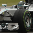 Nico Rosberg, durantela clasificación del Gran Premio de Inglaterra de F-1, este sábado.