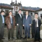 Secundino Vicente, Marcos Martínez, Antonio Silván, Francisco Castañón y Evangelino Conejo