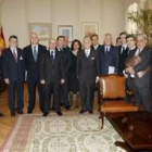 Carlos Dívar, con los presidentes de los tribunales superiores existentes en las autonomías