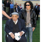 Portomeñe, el día que fue homenajeado por la Cultural.