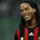 El jugador brasileño del AC Milan de Italia Ronaldinho.
