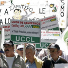 Vista general de la manifestación convocada por la Unión de Campesinos de Castilla y León