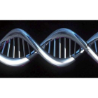 Una imagen virtual de una secuencia de ADN realizada por un ordenador. HO