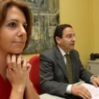 Ana Parra presentó ayer, en la Delegación de la Junta, los resultados de Red Mujer