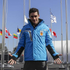 El patinador español Javier Fernández posa en la villa olímpica. VALDRIN XHEMAJ