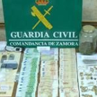 Dinero y efectos incautados por la Guardia Civil en la Operación Feria