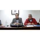 Javier Morea (CC.OO.), José Carlos Cosgaya (UGT), Julio César Tuñón (Aitul) y Faustino García (Aitul).