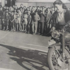 Mari Cruz Marinelli fue pionera en el motociclismo de Coyanza. DL