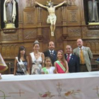 Las imágenes de las vírgenes de Covadonga y Gordón presidieron los actos religiosos