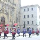 Momento de la procesión de La Zuiza en Carrión de los Condes