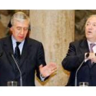 Jack Straw y Miguel Ángel Moratinos, ayer, en la rueda de prensa conjunta que ofrecieron en Madrid