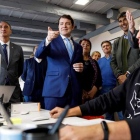 El presidente de la Junta, Alfonso Fernández Mañueco, visitó ayer de manera oficial Segovia.
