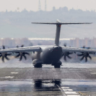 El primer vuelo de prueba del avión de transporte militar A400M tras el siniestro.