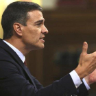 Pedro Sánchez en el debate.