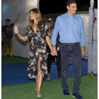 Pedro Sánchez y su esposa Begoña Gómez a su llegada a un concierto en Benicasim. DOMENECH CASTELLÓ