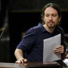 Pablo Iglesias, en el Congreso.