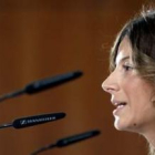 Aído presentó ayer el estudio sobre desigualdades salariales entre mujeres y hombres en España.