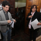 El concejal de Urbanismo, Tulio García y la de Hacienda, Amparo Vidal, ayer en el consistorio