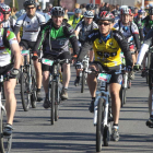 Dos terceras partes de los competidores optaron por la prueba ciclista.