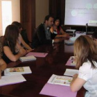 Imagen de la reunión de ayer en el Ayuntamiento de León