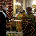 Felipe VI recibe al nuevo embajador de Ghana. CHEMA MOYA