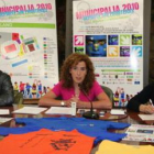 René González, Natalia Rodríguez y Teresa Gutiérrez, en la rueda de prensa de Municipalia.